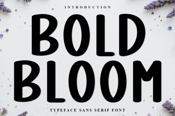 Bold Bloom: A Unique Font for Modern Designers