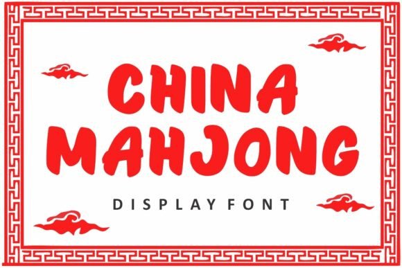China Mahjong: Bold Display Font for Asian-Inspired Designs