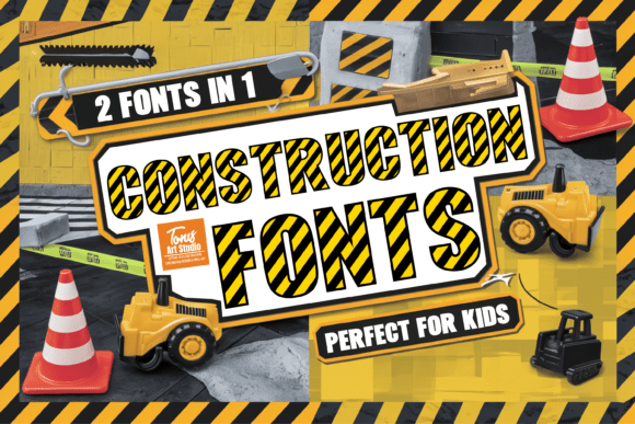 Construction Bundle: Bold Fonts for Creative Projects