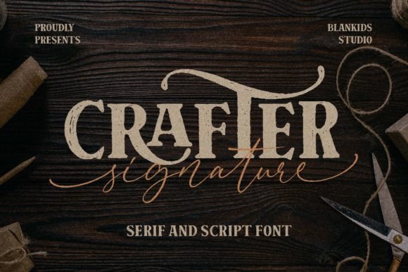 Crafter Signature: A Distinctive Font for Creative Projects