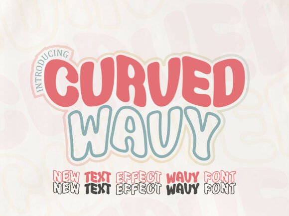 Curved Wavy: A Groovy Font for Retro-Inspired Designs
