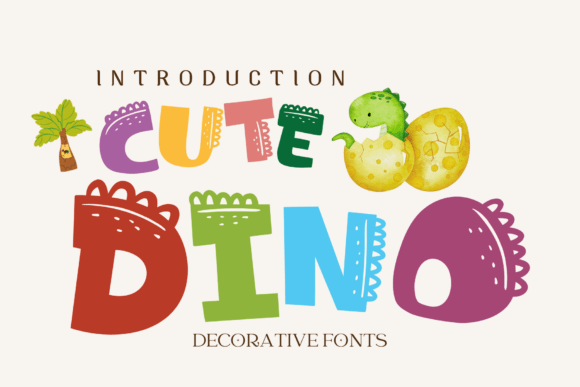 Cute Dino: A Playful Font for Creative Projects
