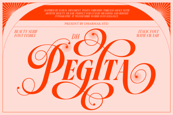Dh Pegita: A Serif Display Font of Floral Elegance