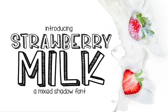Discover the Playful Charm of Strawberry Milk Font