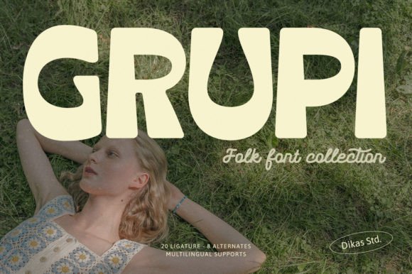 Grupi: The Bold Reverse Contrast Font for Retro Design