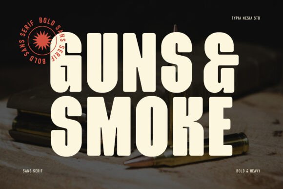 Guns & Smoke: Bold Typography for Modern Design
