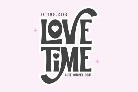 Love Time: A Whimsical Block Font for Playful Design