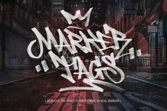 Marker Tags: Authentic Graffiti Font for Bold Designs