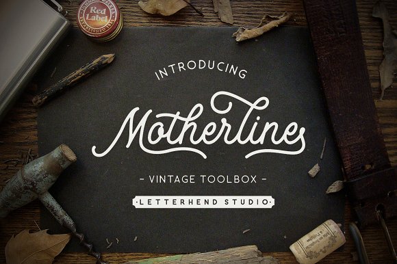 Motherline: A Vintage Font Set for Timeless Design