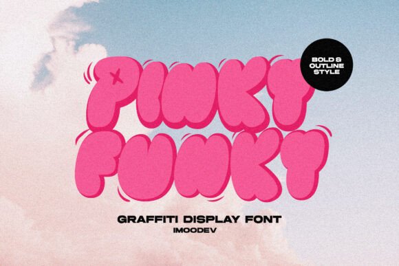 Pinky Funky: A Retro Display Font for Bold Designs