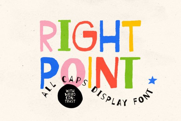 Right Point: Bold Typography for Artistic Design