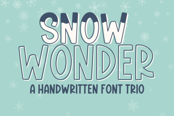 Snow Wonder Trio: A Charming Handwritten Font Collection
