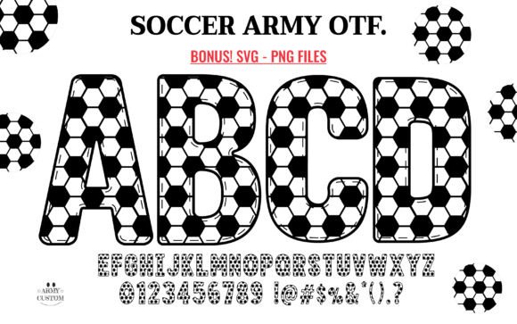 Soccer Army: The Dynamic Font for Athletic Design