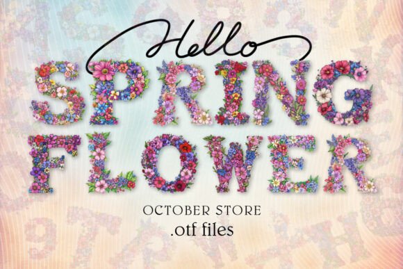 Spring Flower: A Refreshing Alphabet for Creative Designs