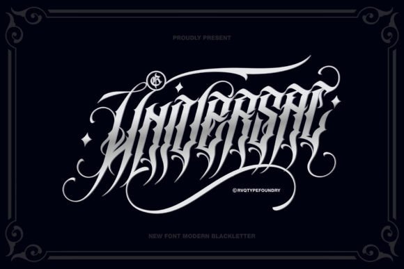 Universal Blackletter: A Font for Bold Branding