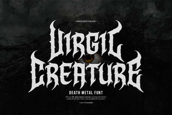 Unleash Dark Creativity with Virgil Creature Font