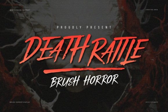 Unleash the Horror: The Death Rattle Font for Your Designs