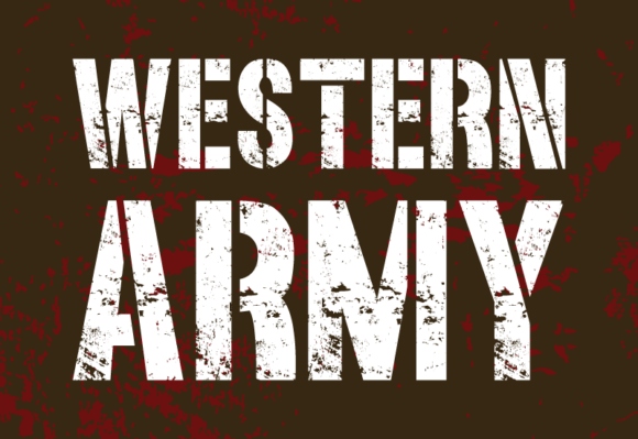 Western Army: A Bold Sans Serif Typeface